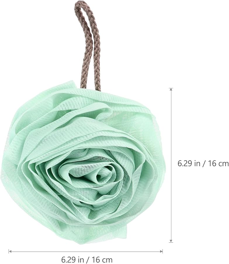 Sky Blue Mint Green Bath Loofah Sponge 2 Pack Exfoliating Body Scrubber For Shower Spa - Image 2